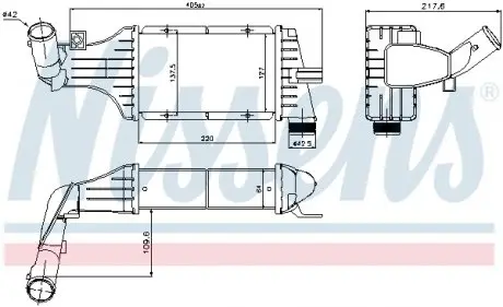 96789 Інтеркулер NISSENS підбір по vin на Brocar