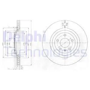 BG4087 Гальмівні диски DELPHI підбір по vin на Brocar