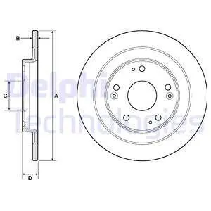 BG4773C Тормозной диск DELPHI подбор по vin на Brocar