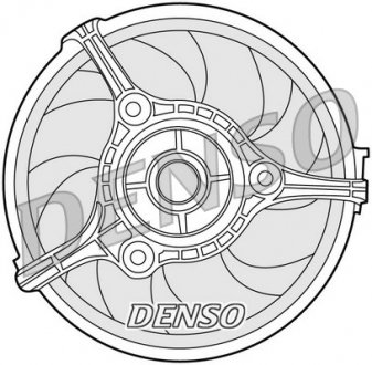DER02002 Вентилятор, охлаждение двигателя DENSO підбір по vin на Brocar