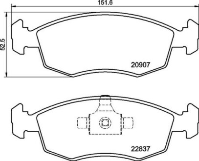 P23192 Гальмівні колодки дискові BREMBO підбір по vin на Brocar