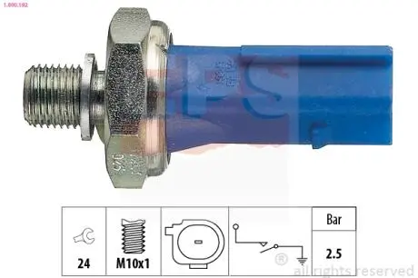 1800192 Датчик тиску масла Audi 1.4/1.8/2.0TFSI/Skoda 1.4/1.8/2.0TSI/VW EPS підбір по vin на Brocar