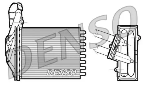 DRR09042 Радіатор пічки DENSO підбір по vin на Brocar