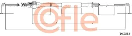 107562 Трос, стояночная тормозная система 10.7562 COFLE COFLE подбор по vin на Brocar