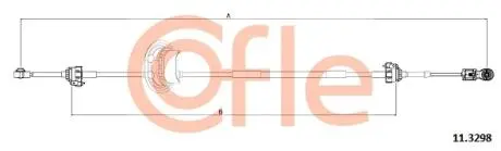 113298 Трос КПП Citroen C4, Peugeot 307, 307 SW 1.4-2.0D 08.00-07.11 COFLE підбір по vin на Brocar