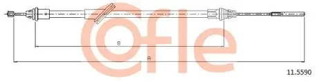115590 Трос, стоянкова гальмівна система COFLE підбір по vin на Brocar