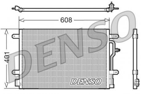 DCN02011 Радіатор кондиціонера DENSO підбір по vin на Brocar