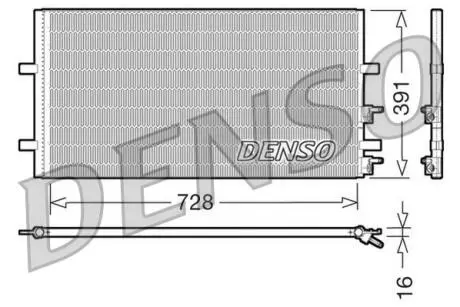 DCN10017 Конденсатор, кондиционер DENSO підбір по vin на Brocar