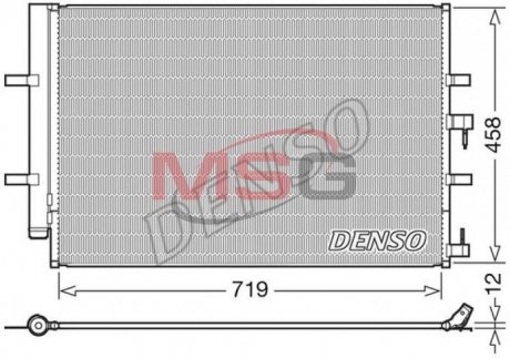 DCN10036 Радіатор кондиціонера DENSO підбір по vin на Brocar