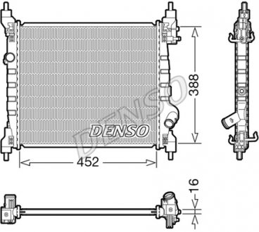 DRM15014 Радиатор основной DENSO підбір по vin на Brocar