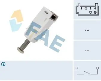 24791 Вимикач, привід зчеплення (Tempomat) FAE підбір по vin на Brocar