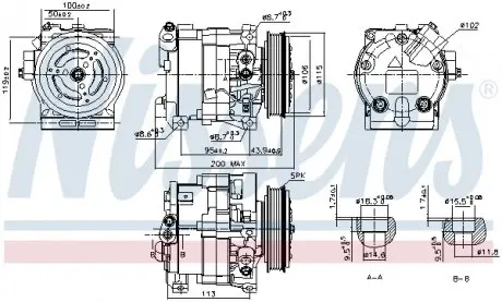 890187 Компрессор NISSENS подбор по vin на Brocar