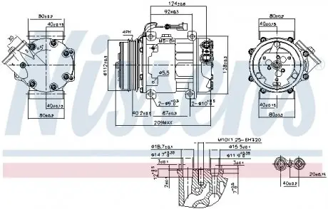 89347 Компресор, Кондиціонер NISSENS підбір по vin на Brocar