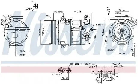 89497 Компресор кондиціонера First Fit NISSENS підбір по vin на Brocar