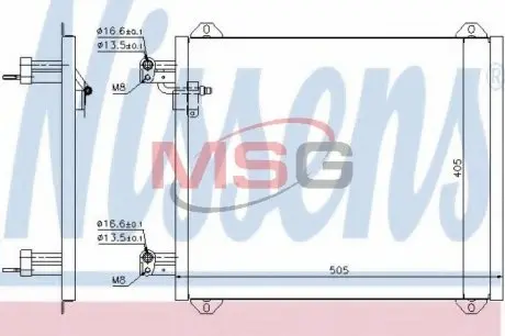 94584 Радіатор кондиціонера NISSENS підбір по vin на Brocar
