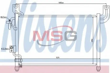 94729 Конденсатор, Кондиціонер NISSENS підбір по vin на Brocar