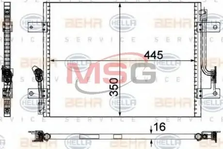 94825 Конденсатор, Кондиціонер NISSENS підбір по vin на Brocar