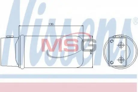 95043 Осушувач кондиціонера NISSENS підбір по vin на Brocar