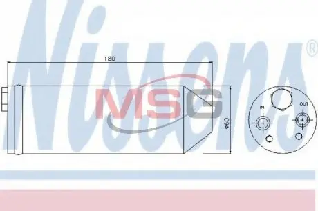 95256 Осушувач кондиціонера NISSENS підбір по vin на Brocar