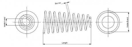 SP2388 Пружина підвіски MONROE підбір по vin на Brocar