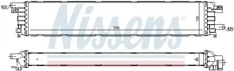 60354 Радиатор охлаждения Audi A4/A5/A6/Q3 1.4/3.0 TFSI/2.0 TDI 08- NISSENS подбор по vin на Brocar
