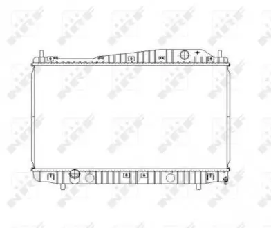 53481 Радіатор охолодження Chevrolet Epica/Daewoo Evanda 2.0 02- NRF підбір по vin на Brocar