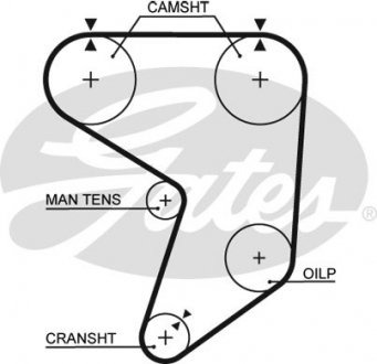 5195XS Ремінь ГРМ GATES підбір по vin на Brocar