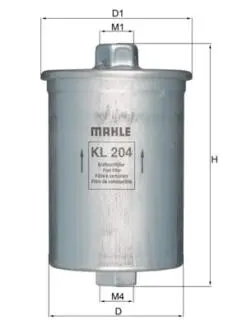 KL204 Фільтр палива MAHLE / KNECHT підбір по vin на Brocar