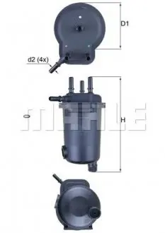 KL600D Фільтр паливний Mahle MAHLE / KNECHT підбір по vin на Brocar