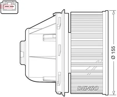 DEA10053 Dmuchawa FORD C-MAX 07-... DENSO подбор по vin на Brocar