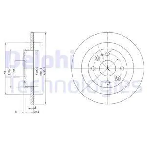 BG2805 Гальмівний диск DELPHI підбір по vin на Brocar
