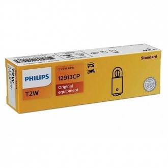 12913CP Автолампа Philips 12913CP Vision T2W BA9s 2 W прозрачная PHILIPS подбор по vin на Brocar