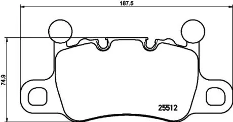 P65038 Гальмівні колодки (набір) BREMBO підбір по vin на Brocar
