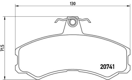 PA6024 Комплект тормозных колодок, дисковый тормоз BREMBO підбір по vin на Brocar