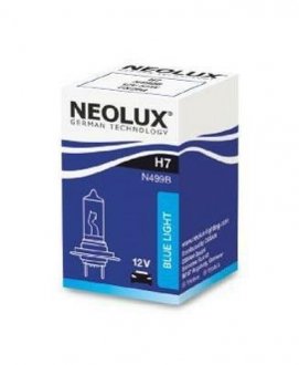 N499B Автолампа Neolux N499B Blue Light H7 PX26d 55 W светло-голубая NEOLUX підбір по vin на Brocar
