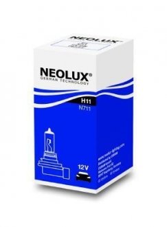 N711 Автолампа Neolux n711 H11 PGJ19-2 55 W прозрачная NEOLUX підбір по vin на Brocar