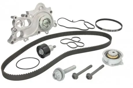 CT1167WP2PRO Комплект ГРМ + помпа Audi A3/A4/A5/VW Caddy IV/Golf VII/Passat/Tiguan/Touran 1.4TSI 15- (20x163z) CONTITECH подбор по vin на Brocar
