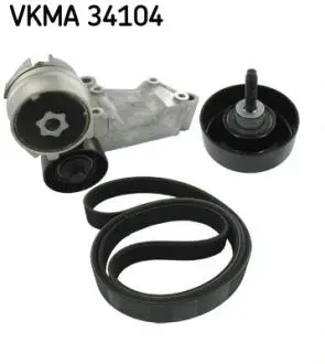 VKMA34104 Поликлиновой ременный комплект SKF підбір по vin на Brocar