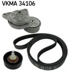 VKMA34106 Поліклиновий ремінний комплект SKF підбір по vin на Brocar