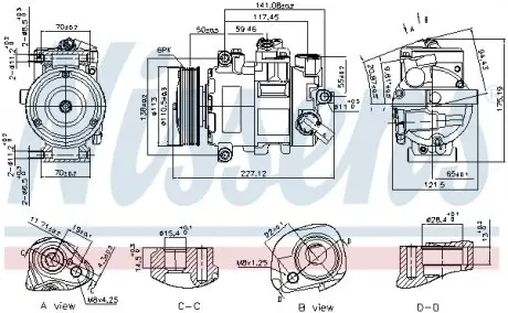 890757 Компресор кондиціонера First Fit NISSENS підбір по vin на Brocar