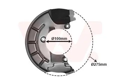 5829372 OSŁONA TARCZY HAMULCOWEJ VW VAN WEZEL підбір по vin на Brocar