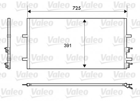 814087 Радиатор кондиционера Ford Transit 2.2-3.2TDCI 06-14 VALEO подбор по vin на Brocar