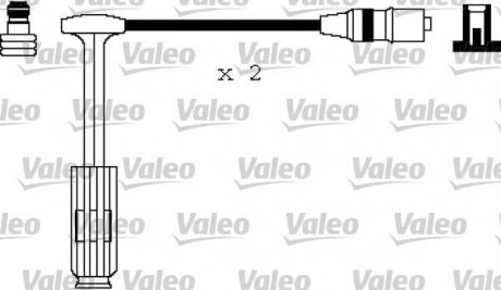 346145 Комплект проводов зажигания VALEO підбір по vin на Brocar