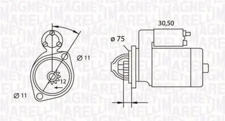 063523627010 Стартер MAGNETI MARELLI підбір по vin на Brocar