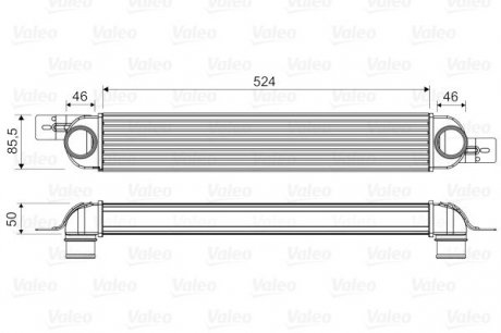 818661 ЯNTERCOOLER OPEL MERIVA 03- VALEO подбор по vin на Brocar