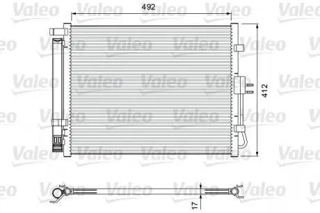 814402 Радіатор кондиціонера VALEO підбір по vin на Brocar