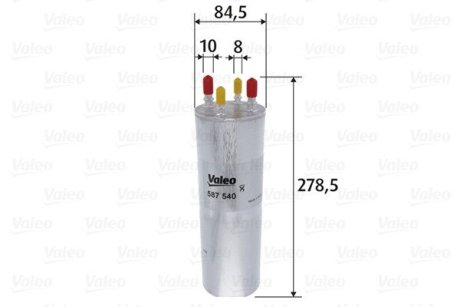 587540 FILTR PALIWA VW TOUAREG II VALEO підбір по vin на Brocar