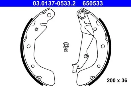 03013705332 SZCZĘKI HAM. OPEL KARL 15- ATE подбор по vin на Brocar