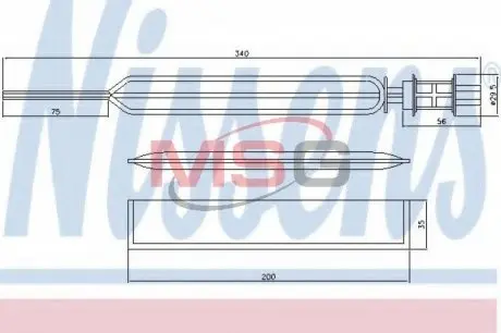 95469 Осушувач кондиціонера NISSENS підбір по vin на Brocar