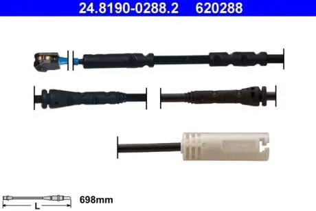 24819002882 Сигнализатор, износ тормозных колодок ATE подбор по vin на Brocar